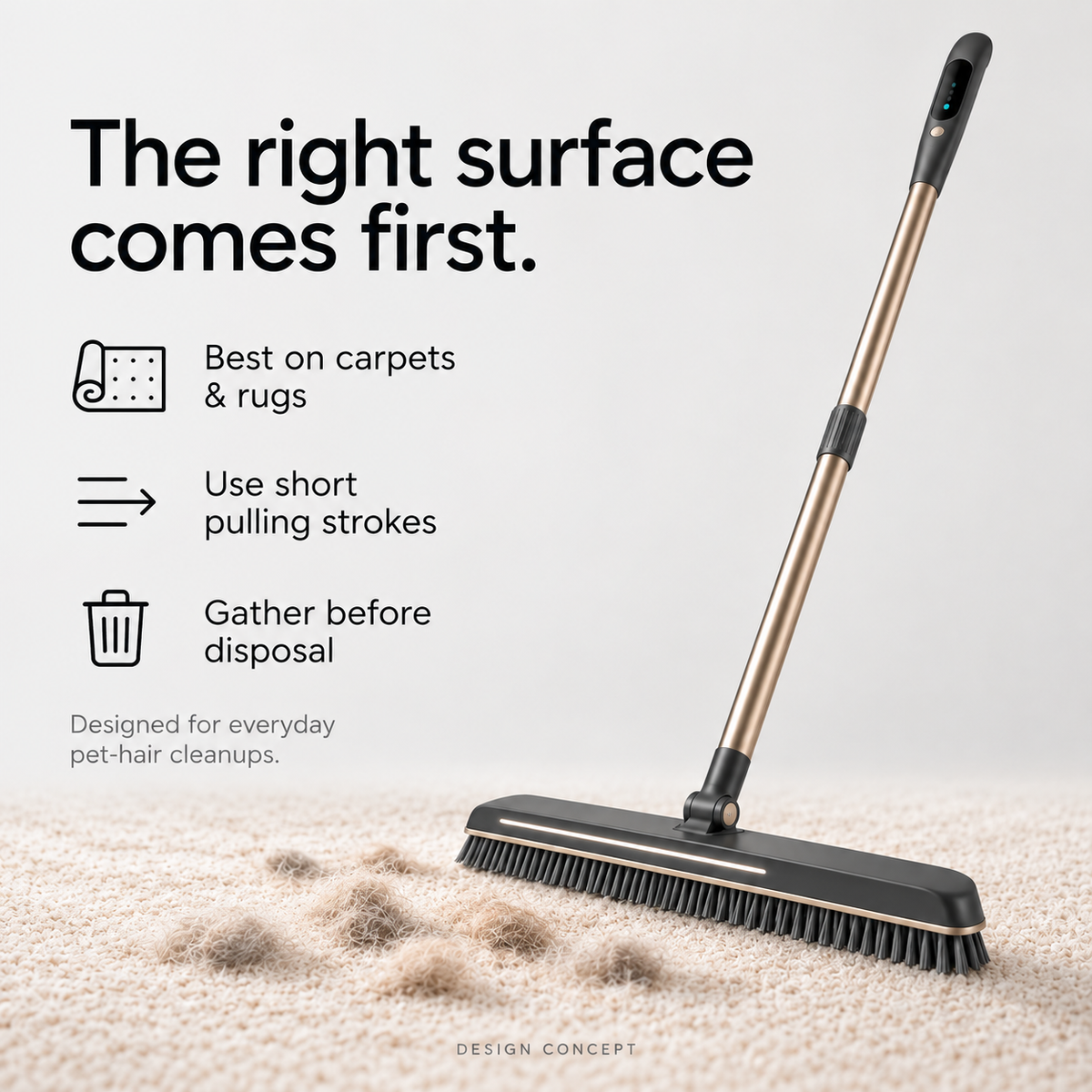 FurSweep carpet and rug usage guide
